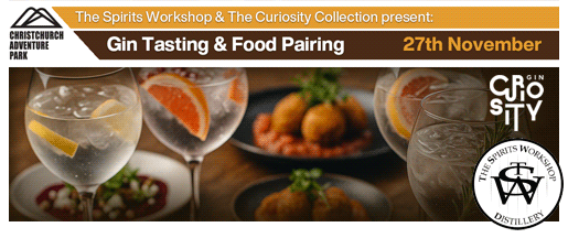 Gin Tasting and Food Pairing Evening Christchurch Adventure Park 2