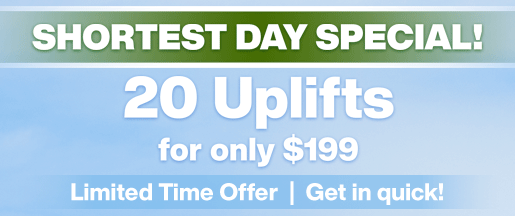 Shortest Day Special WEBSITE BANNER 20 Uplifts for 199